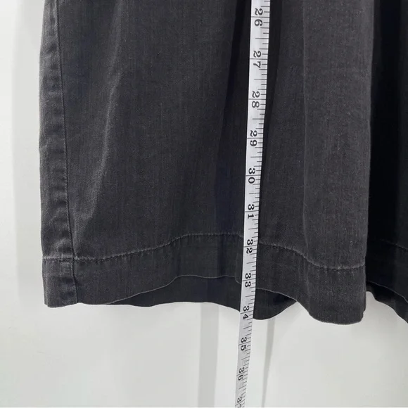 Madewell Denim Babydoll Button Front Shirtdress in Washed Black Size Medium Boho - Picture 8 of 12